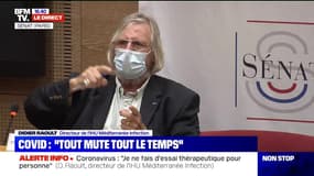 Covid: pour Didier Raoult, "tout mute tout le temps"