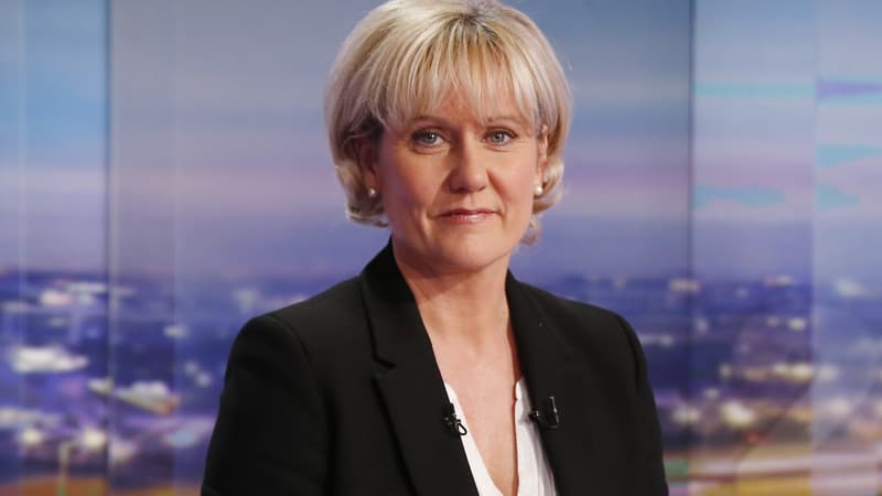 Nadine Morano sur le plateau de TF1
