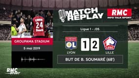 Lyon - Lille (2-2) : Le goal replay avec les commentaires de RMC