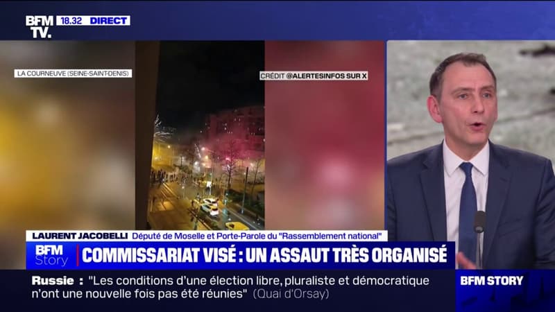Commissariat attaqué à La Courneuve: Laurent Jacobelli (RN) dénonce 