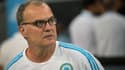 Marcelo Bielsa le jour où il annonce sa démission du poste de coach de l'OM après une défaite face à Caen le 8 août 2015