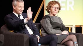 De gauche à droite, le ministre de l'Économie Bruno Le Maire et la ministre du Travail Muriel Pénicaud. 