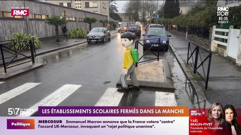 Les établissements scolaires fermés dans la Manche