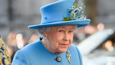 Elizabeth II à l'abbaye de Westminster le 14 mars 2016
