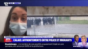 Affrontements policiers-migrants à Calais: "Les personnes ont été empêchées de prendre leurs affaires", témoigne Francesca Morassut (Human Rights Observers)