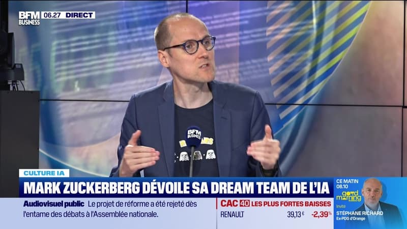 Culture IA : Mark Zuckerberg dévoile sa Dream Team de l'IA, par Anthony Morel - 01/07