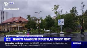 "C'était le chaos dehors, tout volait dans tous les sens": le témoignage d'un habitant de la commune de La-Chaux-de-Fonds (Suisse) touchée par une violente tempête