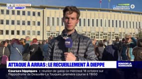 Enseignant tué à Arras: la ville de Dieppe se recueille