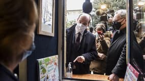 Jean Castex en déplacement à Crozon, dans le Finistère, le 20 novembre 2020