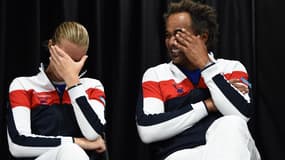 Kristina Mladenovic et Yannick Noah