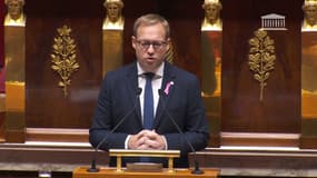 Le député LR Jean-Didier Berger le 16 octobre 2025 à l'Assemblée nationale 