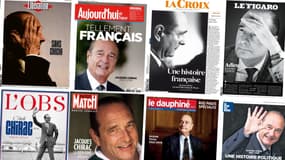 Les unes de la presse française au lendemain de la mort de Jacques Chirac, le 27 septembre 2019.