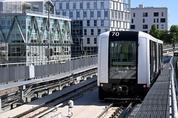 La ligne B du métro de Rennes, le 19 septembre 2022