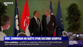 Éric Zemmour en déplacement aux Sables-d'Olonne aux côtés de Philippe de Villiers