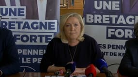 Marine Le Pen ce jeudi. 