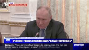 Contre-offensive ukrainienne: "Les pertes en personnel [ukrainiennes] s'approchent d'un seuil qu'on pourrait qualifier de catastrophique", selon Vladimir Poutine