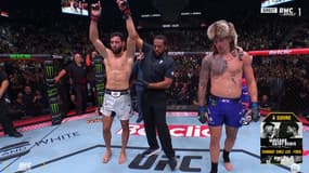 Nassourdine Imavov s'impose face à Brendan Allen lors de l'UFC Paris, le 28 septembre 2024.