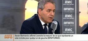 Xavier Bertrand face à Jean-Jacques Bourdin en direct