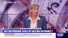 Agnès Pannier-Runacher sur les vaccins français: "Il n'y a pas de perte d'opportunité", "Valneva avait choisi en 2013 de ne plus fabriquer en France"