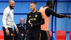 Thierry Henry et Eden Hazard (Belgique)