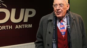 Ian Paisley, ici à Ballymena, dans l'Ulster, le 8 mars 2010, figure historique du protestantisme radical en Irlande du Nord, s'est éteint vendredi à l'âge de 88 ans.