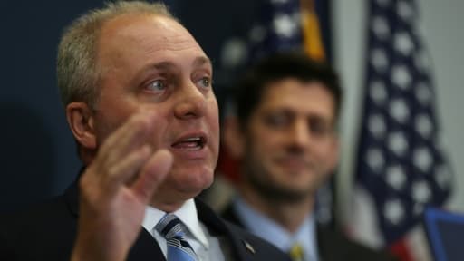 L'élu républicain Steve Scalise, le 14 mars 2017 à Washington L'élu républicain Steve Scalise, le 14 mars 2017 à Washington