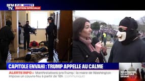 "Il y a eu des lacrymogènes et des tirs de balles en caoutchouc": un manifestant raconte l'envahissement du Capitole
