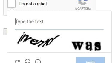 Le reCaptcha textuel