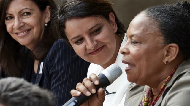 Christiane Taubira était venue soutenir Najat Vallaud-Belkacem à Villeurbanne. 