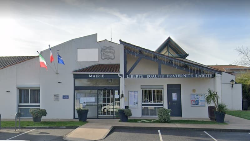 La mairie de Saubens, en Haute-Garonne, en janvier 2023