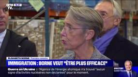 Élisabeth Borne à propos du projet de loi sur l'immigration: "On veut favoriser l'intégration, l'insertion par le travail" 