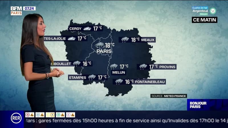 Météo Paris-Ile de France du 12 juillet : Un temps de nouveau pluvieux