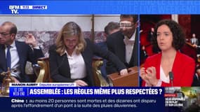 Assemblée nationale: "On marche sur la tête [...] on assiste à la déchéance de la cinquième République" estime Manon Aubry, eurodéputée LFI