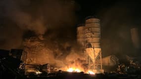 Des bâtiments du village d'Ansar au sud du Liban, frappés par des tirs israéliens le jeudi 16 octobre 2025.