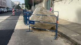 Un nouveau gros caillou mis au jour à la Croix Rousse à Lyon en mars 2023