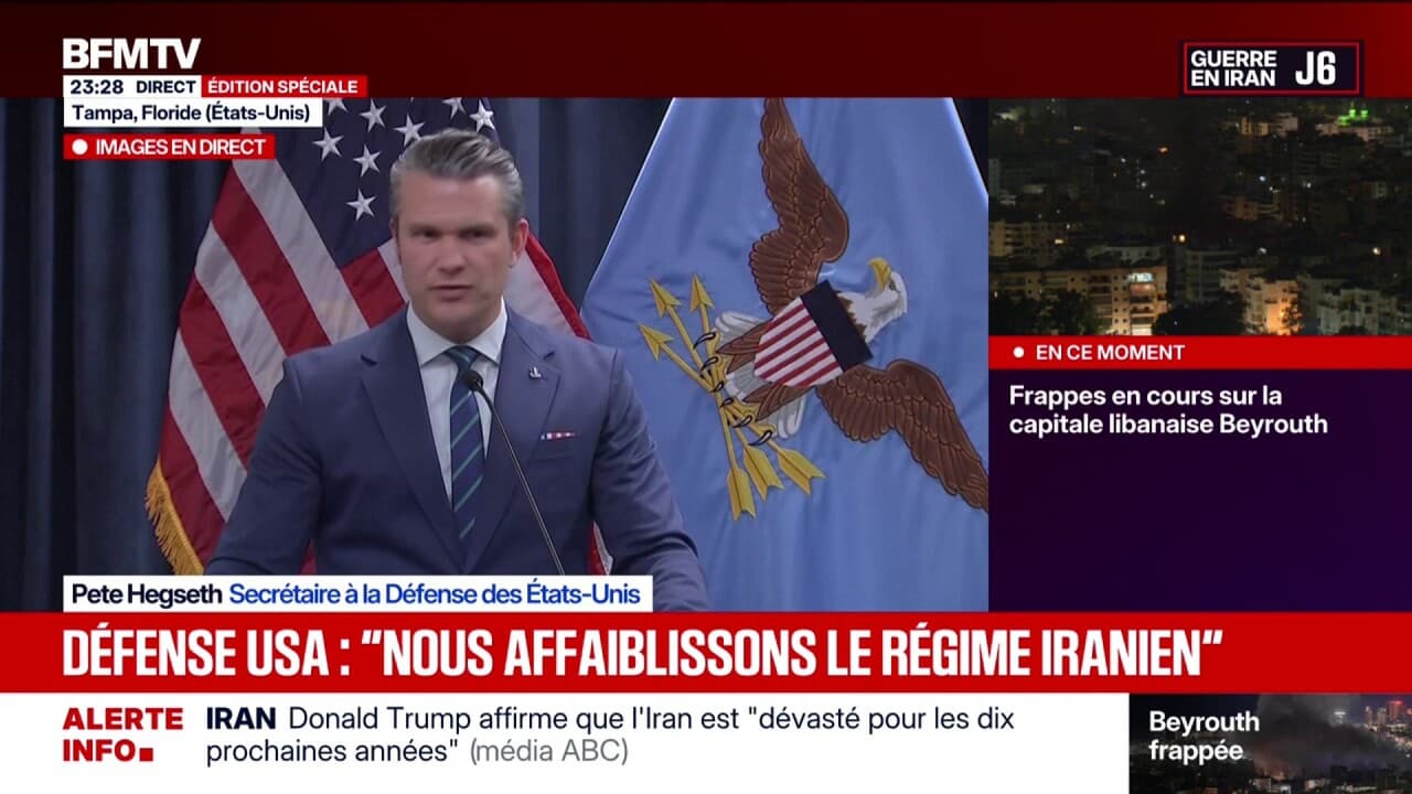 Guerre en Iran: "Ils ne savent pas à qui ils ont à faire, ils ne devraient pas nous sous-estimer", déclare Pete Hegseth, secrétaire à la Défense américain Kép