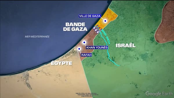 Après l'attaque du 7 octobre 2023, l'armée israélienne a progressivement forcé les Gazaouis à fuir vers le sud de la bande de Gaza.
