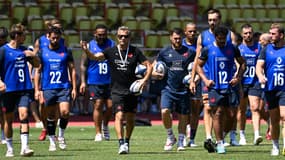 Le XV de France à Monaco, le 13 juillet 2023.