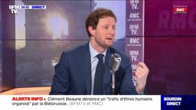 Clément Beaune dénonce "un trafic d'êtres humains organisé" par la Biélorussie à la frontière polonaise