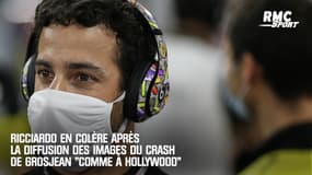 F1 : les images du crash de Grosjean diffusées "comme à Hollywood" ont mis Ricciardo en colère