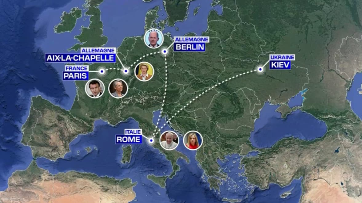 Les différentes étapes de la tournée européenne de Volodymyr Zelensky 