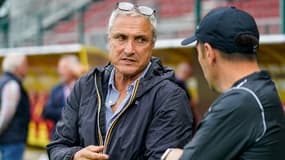 Bernard Casoni pendant un match d'Orléans, août 2023