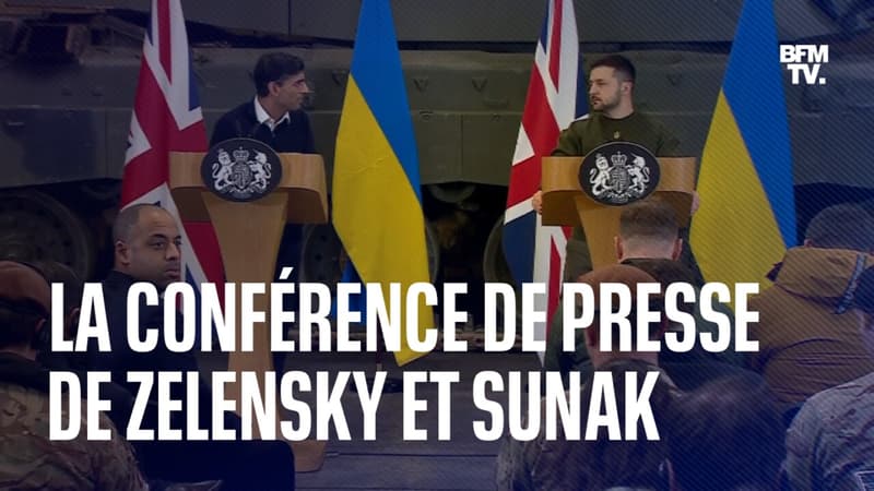 La conférence de presse de Volodymyr Zelensky et Rishi Sunak en intégralité