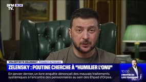 Après les frappes à Kiev pendant la visite d'Antonio Guterres, Volodymyr Zelensky estime que la Russie veut "humilier l'ONU"