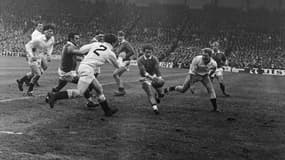Guy Camberabero lors du match France-Angleterre (14-9), le 24 février 1968