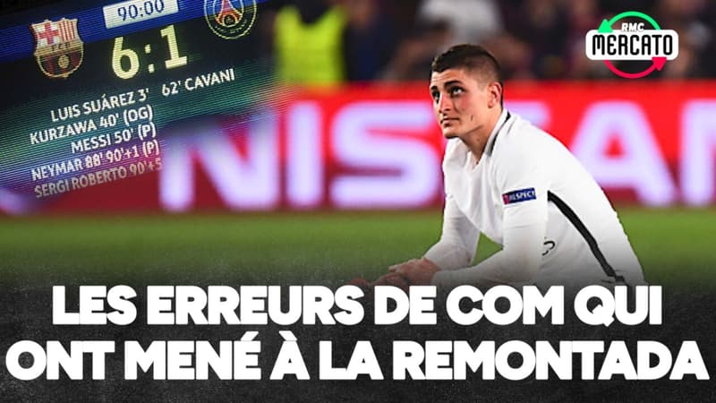 PSG : Les erreurs de communication qui ont mené à la remontada contre Barcelone en 2016 (RMC Mercato)