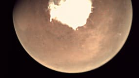 Une photographie de Mars prise par une webcam à bord de la sonde européenne Mars Express. 
