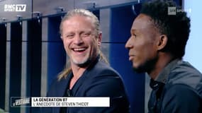Steven Thicot et Manu Petit dans Le Vestiaire