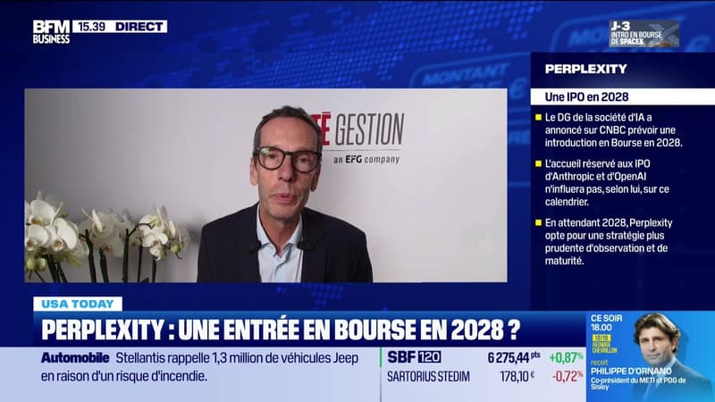 USA Today : "Perplexity prévoit une IPO en 2028 selon les mé