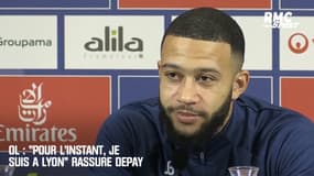 OL : "Pour l'instant, je suis à Lyon" rassure Depay